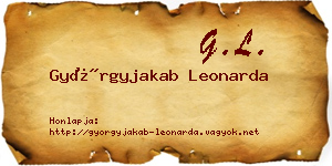Györgyjakab Leonarda névjegykártya